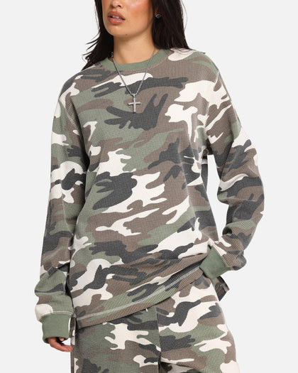 XXIII Printed Thermal Long Sleeve T-Shirt Camo