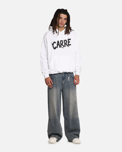 Carre Blotted Hoodie White