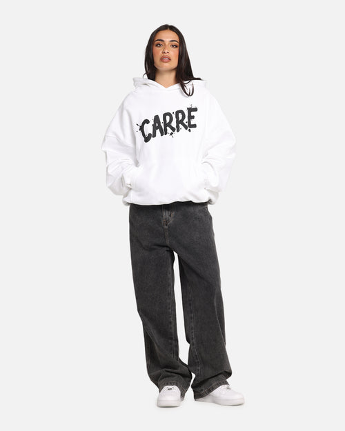 Carre Blotted Hoodie White