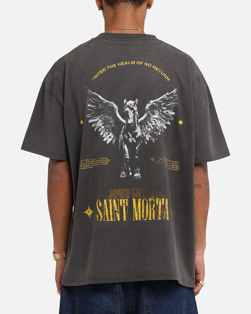 Saint Morta Realm Of Return Boxy T-Shirt Black Wash