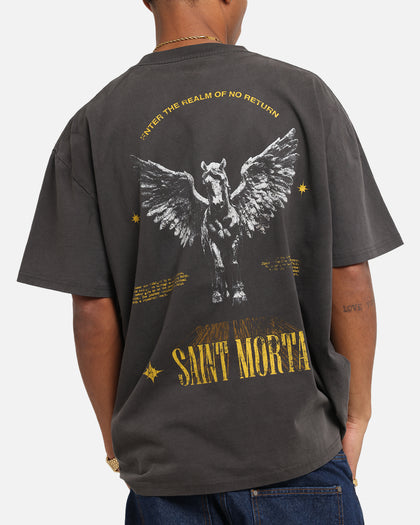 Saint Morta Realm Of Return Boxy T-Shirt Black Wash