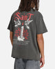 Saint Morta Candle Lit Boxy T-Shirt Black Wash