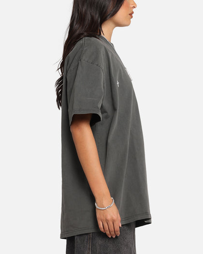 Saint Morta Candle Lit Boxy T-Shirt Black Wash