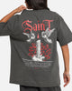 Saint Morta Candle Lit Boxy T-Shirt Black Wash