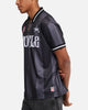 S Double Football Jersey Black Stripe