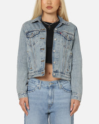 Levi Strauss And Co Women's Original Trucker Jacket Blue
