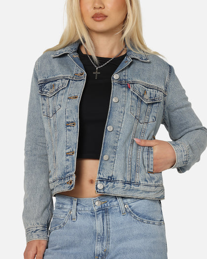 Levi Strauss And Co Women's Original Trucker Jacket Blue