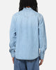 Levi Strauss And Co Barstow Western Standard Denim Button Up Shirt Blue