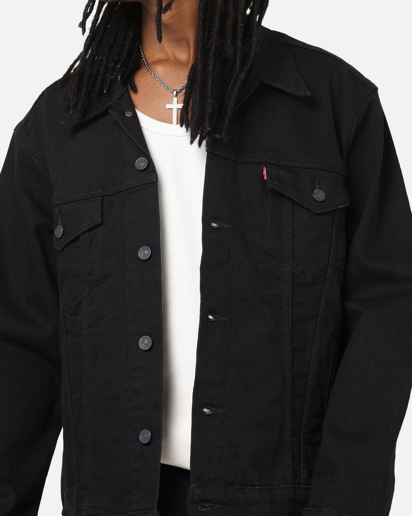 00s Levi’s Denim Jacket XL Black Levi Strauss And Co Denim Trucker Jacket Black | Culture Kings