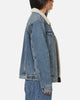 Levi Strauss And Co Relaxed Fit Sherpa Trucker Jacket Blue
