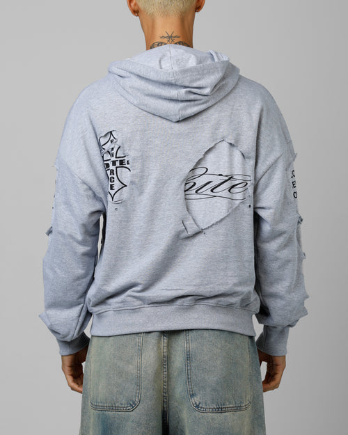 Loiter Destruction Hoodie Grey