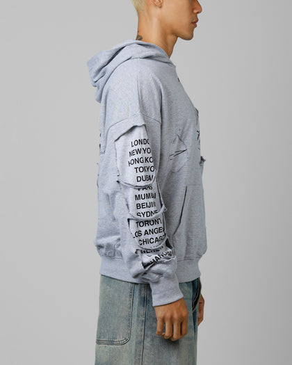 Loiter Destruction Hoodie Grey