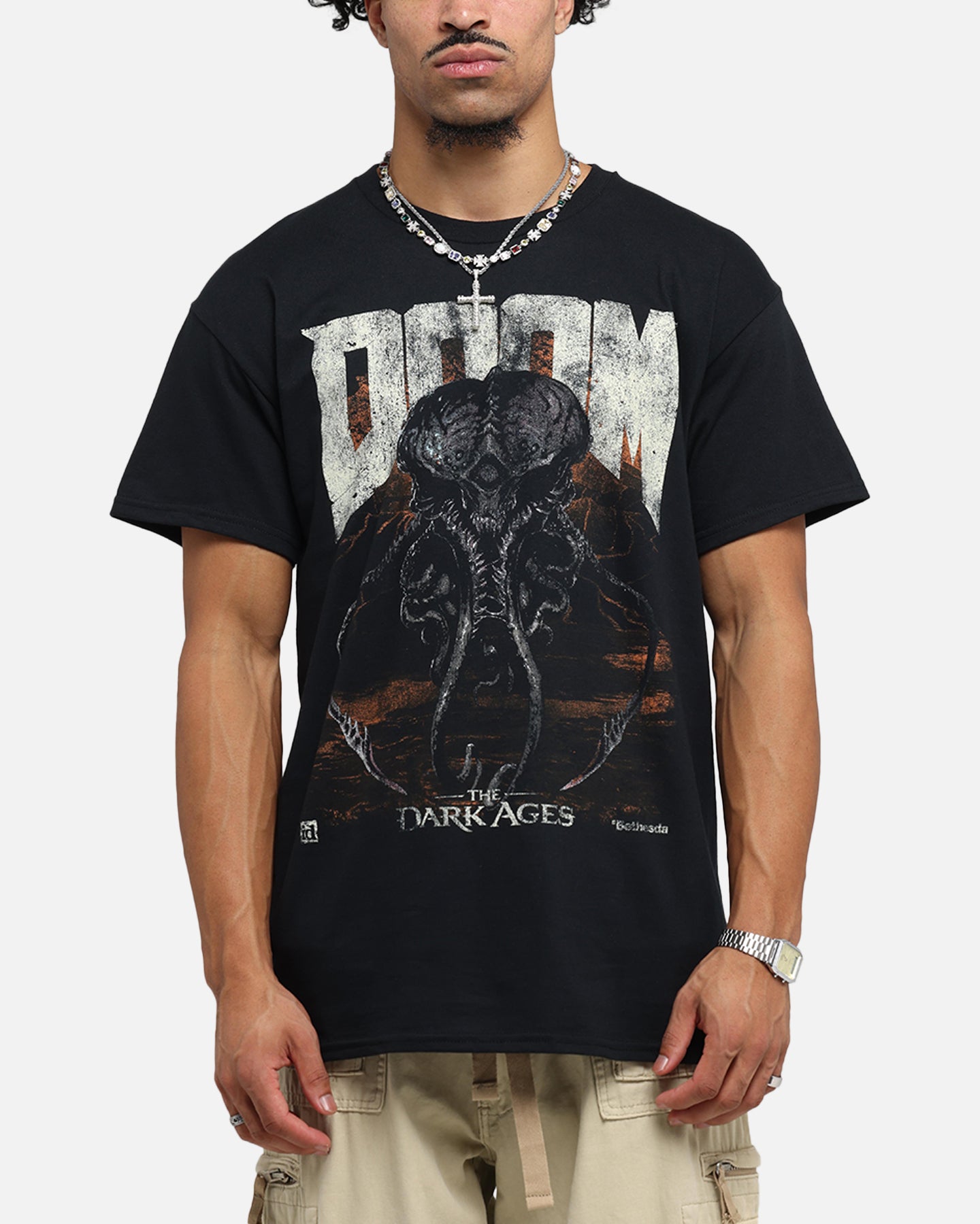 73Studio X Doom Cacodemon Metal T-Shirt Black | Culture Kings