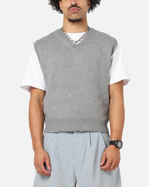 XXIII Cropped Sweater Vest Grey