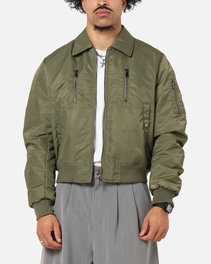 XXIII Collared Bomber Jacket Khaki