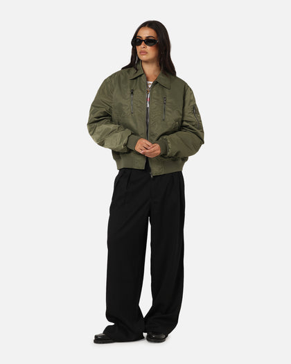 XXIII Collared Bomber Jacket Khaki