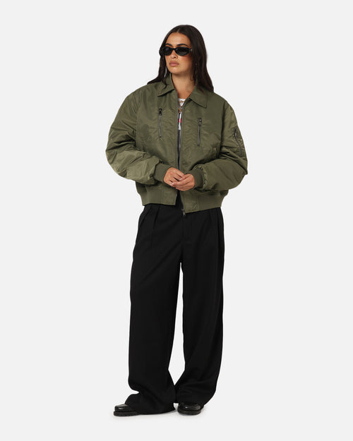 XXIII Collared Bomber Jacket Khaki