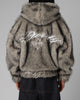 Loiter Faux Fur Hooded Jacket Off White