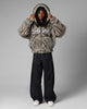 Loiter Faux Fur Hooded Jacket Off White