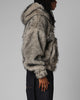 Loiter Faux Fur Hooded Jacket Off White
