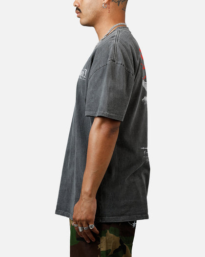 Saint Morta Candle Lit Boxy T-Shirt Black Wash