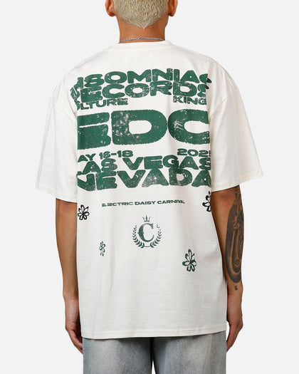 Culture Kings X EDC 2025 Vintage T-Shirt Off White