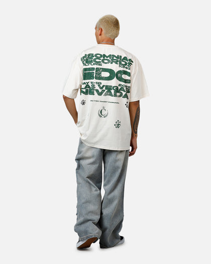 Culture Kings X EDC 2025 Vintage T-Shirt Off White