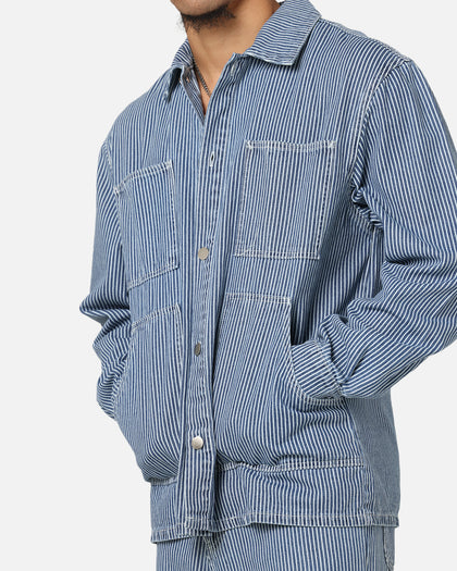 XXIII Striped Work Jacket Navy Stripe