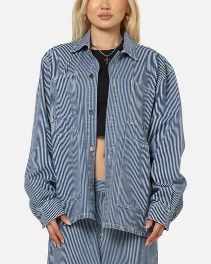 XXIII Striped Work Jacket Navy Stripe