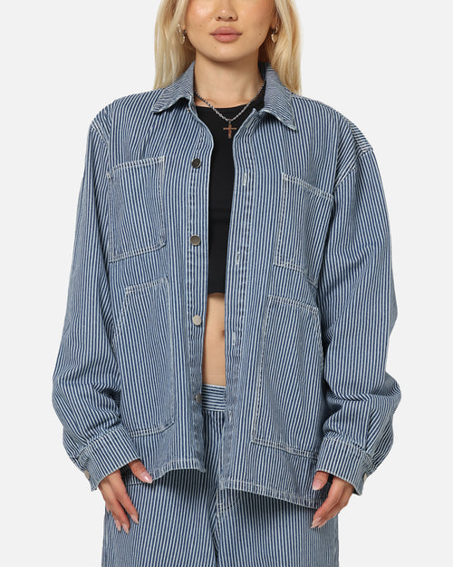 XXIII Striped Work Jacket Navy Stripe