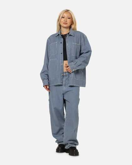 XXIII Striped Work Jacket Navy Stripe