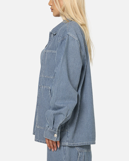 XXIII Striped Work Jacket Navy Stripe