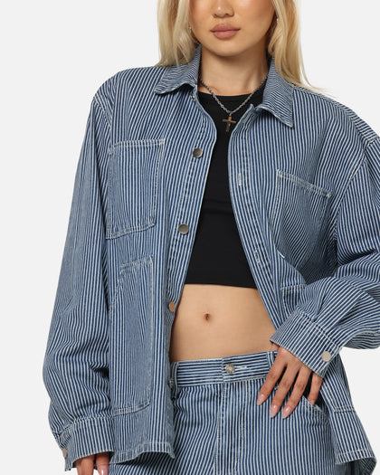 XXIII Striped Work Jacket Navy Stripe