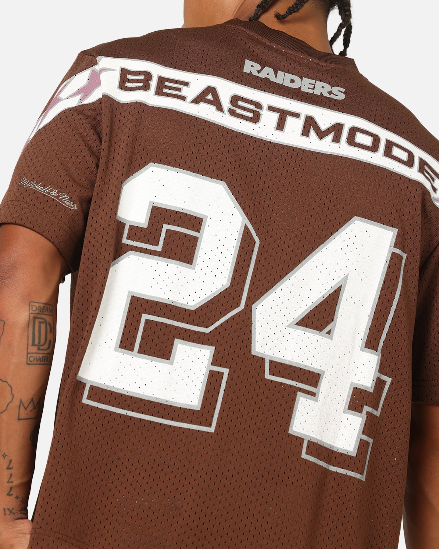 Mitchell & Ness Las Vegas Raiders Beastmode Boxy Mesh T-Shirt