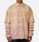 MNML Dip Fade Flannel Shirt Pink