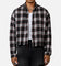 MNML Washed Cropped Flannel Shirt Black/White