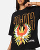 The Pokémon Collection By 73Studio Ho-Oh T-Shirt Black Acidwash