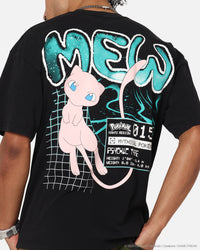 The Pokémon Collection By 73Studio Mew T-Shirt Black Acidwash