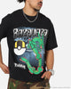 The Pokémon Collection By 73Studio Rayquaza T-Shirt Black Acidwash