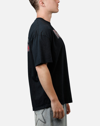 73Studio X Cartoon Network Bill & Mandy Grail Vintage T-Shirt Black Acidwash