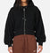 Jordan Women's Flight Fleece Satin-Lined Hoodie Black/Dark Smoke