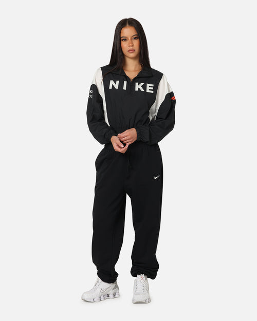 Nike Women's Sportswear Classic Woven Lightweight 1/4-Zip Jacket Black/Black/Sail