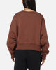 Nike Women's Sportswear Phoenix Fleece Crewneck Archaeo Brown/Sail