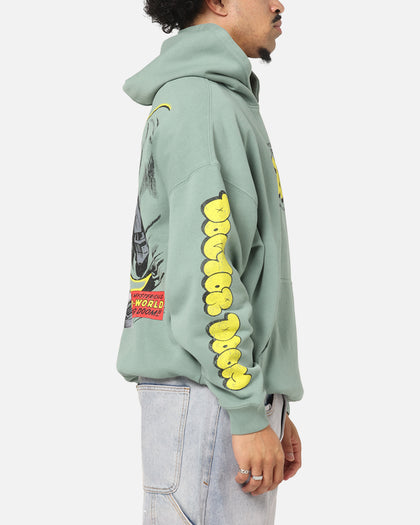 73Studio Marvel Fantastic Four Doctor Doom Villain Hoodie Washed Green