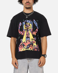 73Studio Marvel Fantastic Four Galactus Universe T-Shirt Black Acidwash