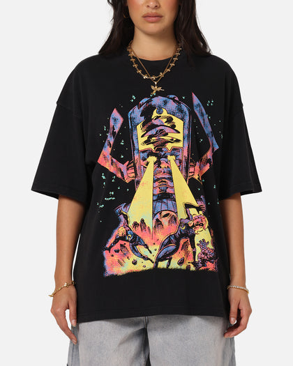 73Studio Marvel Fantastic Four Galactus Universe T-Shirt Black Acidwash