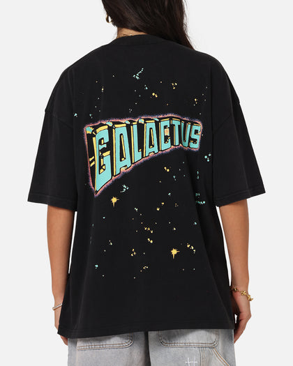 73Studio Marvel Fantastic Four Galactus Universe T-Shirt Black Acidwash