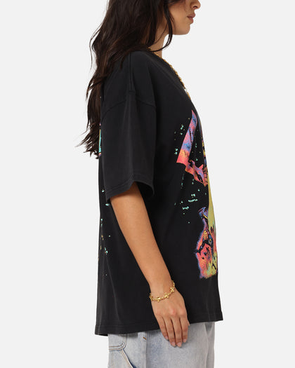 73Studio Marvel Fantastic Four Galactus Universe T-Shirt Black Acidwash