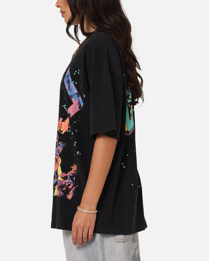 73Studio Marvel Fantastic Four Galactus Universe T-Shirt Black Acidwash