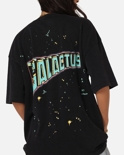 73Studio Marvel Fantastic Four Galactus Universe T-Shirt Black Acidwash